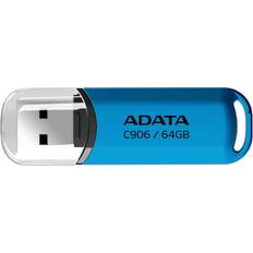 Adata AC906-64G-RWB USB flash drive 64 GB USB Type-A 2.0 Blue, Transparent