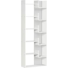 Homcom 6-Tier White Book Shelf 158cm