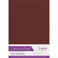 Crafter's Companion Centura Pearl Printable A4 Card Dark Chocolate 10 sheets