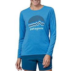 Patagonia Damen Graphic Cap Cool Daily Longsleeve blau