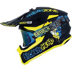 Motorradbrillen reduziert Broken Head Broken head dirthelm freakzone schwarz-gelb-blau mx-brille regulator blau Gelb 53-54 cm