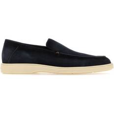 Prada Low Shoes Prada Navy Blue Suede Loafers