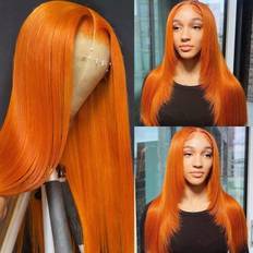 Phipeme Phipeme Orange Ginger Color Long Straight 13x4 HD