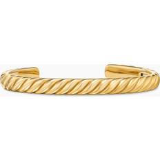 Men Bracelets David Yurman Men's Sculpted Cable Cuff Bracelet in 18K Gold, 7mm