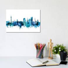 Latitude Run Essen, Germany Skyline Tompsett Framed Art