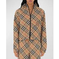 XXXS Jackets Burberry Cropped Reversible Check Jacket