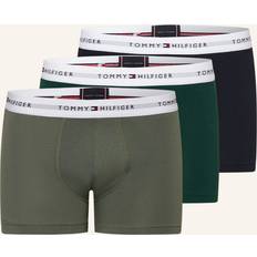 Sous-vêtements pour hommes Tommy Hilfiger Signature Essential Logo Waistband Trunks - Hunter/Stonewash Gr/Des Sky