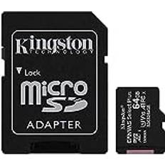 Kingston Canvas Select Plus SDCS2/64GB Scheda MicroSD Classe 10 e Adattatore SD