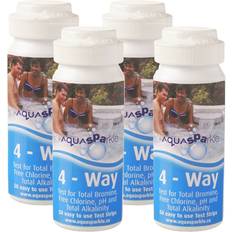 4 x 4 Way CHLORINE Test Strips x200 AQUASPARKLE Hot Tub Spa Pool Water Testing