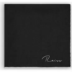 Reiss Tilbehør Reiss Black Ceremony Plain Silk Pocket Square