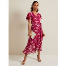Phase Eight Petite Nadine Midi Dress, Multi
