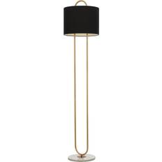 Avon ni LM-9112-1E Marmorfot Tygskärm Golvlampa