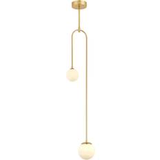 Avon Avonni Hänglampa AV-1897-2BSA 2 Glaskulor Guld Pendellampa