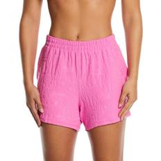 Swimming Trunks Nike Women's Swim Retro Flow Cover-Up Shorts in Pink, NESSE329-652