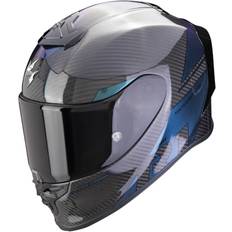 Scorpion exo r1 carbon Scorpion EXO-R1 Evo Carbon Air Rally Helmet - Black/Green/Blue