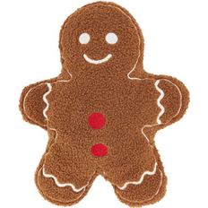 Saro Gingerbread Warmth Poly Filled Complete Decoration Pillows Brown