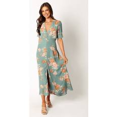 Viscose Dresses Frampton Midi Dress Blue Floral