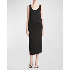 Rayon Rokken Vince Side Drape Skirt