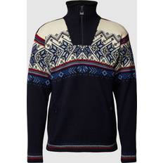 Dale of Norway Tøj Dale of Norway Vail Weatherproof Sweater - Midnight Navy/Red/Rose/Off White/Indigo/China Blue