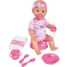 Simba 105039005 New Born Baby Doll Toy & Accessories Drink and wet functions 38cm tall Ages 3