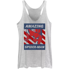 Girls - White Tank Tops Marvel Girl's Spider Man Amazing Guy Tank - White