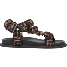 サンダル FENDI Cappuccino leather Fendi Feel slippers Fendi Feel Fabric Brown | Fendi