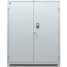 Steel Storage Cabinets Strong Hold Dusty Gray Storage Cabinet 60x75"