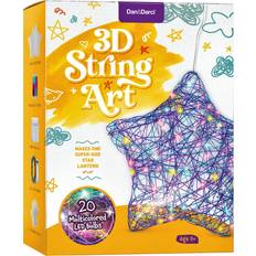 Dan&Darci 3D Light-up String Art Kit for Kids Star Lantern Making Kit w/ 20 LEDs Kids Gifts Crafts Set for Girls and Boys Ages 8-12 Kid DIY Arts & Craft Kits for Age 8, 9, 10, 11, 12 Year Old Girl Gift