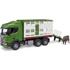 Scania Super 560R Animal Transport Truck with 1 Cattle 03548