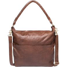 Depeche Axelremsväskor Depeche Golden chic Medium Bag - Brandy