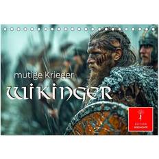 Bordskalendrar Calvendo Vikings Brave Warriors A5 Landscape Desk Calendar 2025