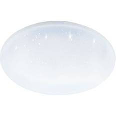 Remote Control Ceiling Flush Lights Eglo Totari Z White Ceiling Flush Light 38cm