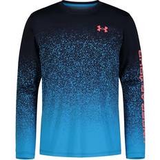 Under Armour Boy's UA UPF Gradient Logo Long Sleeve - Midnight Navy/Capri/Coho