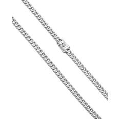 Chains - White Gold Necklaces GLD Micro Cuban Chain Necklace 3mm - White Gold