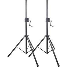 Speaker Accessories Sound Town Crank-Up Tripod Speaker Stands 2 Pack