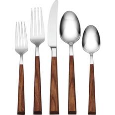 Wood Cutlery Sets Oneida Coronado Charcoal Cutlery Set 5