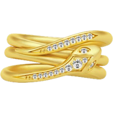 Julie sandlau boa Julie Sandlau Boa Ring - Gold/Transparent