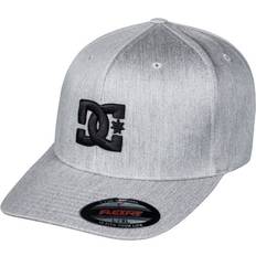 DC Shoes L/XL Men's Flexfit Cap ~ Capstar lt grey Grey