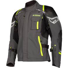 Klim Kodiak Veste textile moto, gris-jaune, taille pour Hommes