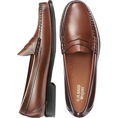 G.H.Bass Men's Larson Weejuns Moc-Toe Slip-On Loafers - Brown