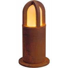 Brown Pole Lighting SLV Rusty Cone Rust Bollard 40cm