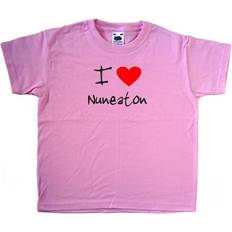 TeeTreeDesigns Kid's I Love Heart Nuneaton - Pink