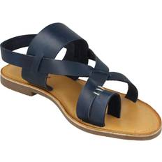 Leather Collection Toe Loop - Navy