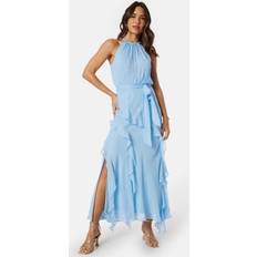 Läpinäkyvä Mekot Forever New Bridie Halter Neck Ruffle Maxi Dress - Clear Day