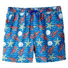 Swimwear Men's Big & Tall 5" Flex Swim Trunks with Breathable Stretch Liner by Meekos in Lobster Size 3XL