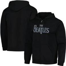 Bravado Unisex Black The Beatles Vintage Logo Hoodie Full-Zip Sweatshirt