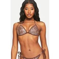 Brown Bikini Tops Ann Summers Sultry Heat Soft Bikini Top, 8, Bronze