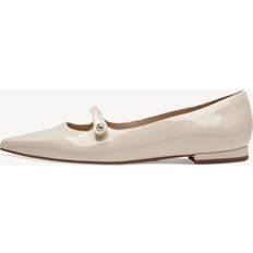 Tamaris Ballerinaskor Tamaris Off white ballerinaskor lack