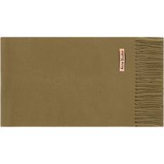 Acne Studios Kläder Acne Studios Wool fringed scarf skinny khaki green