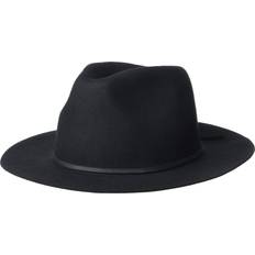 Hombre - Lana Sombreros Brixton Wesley Fedora Unisex - Black